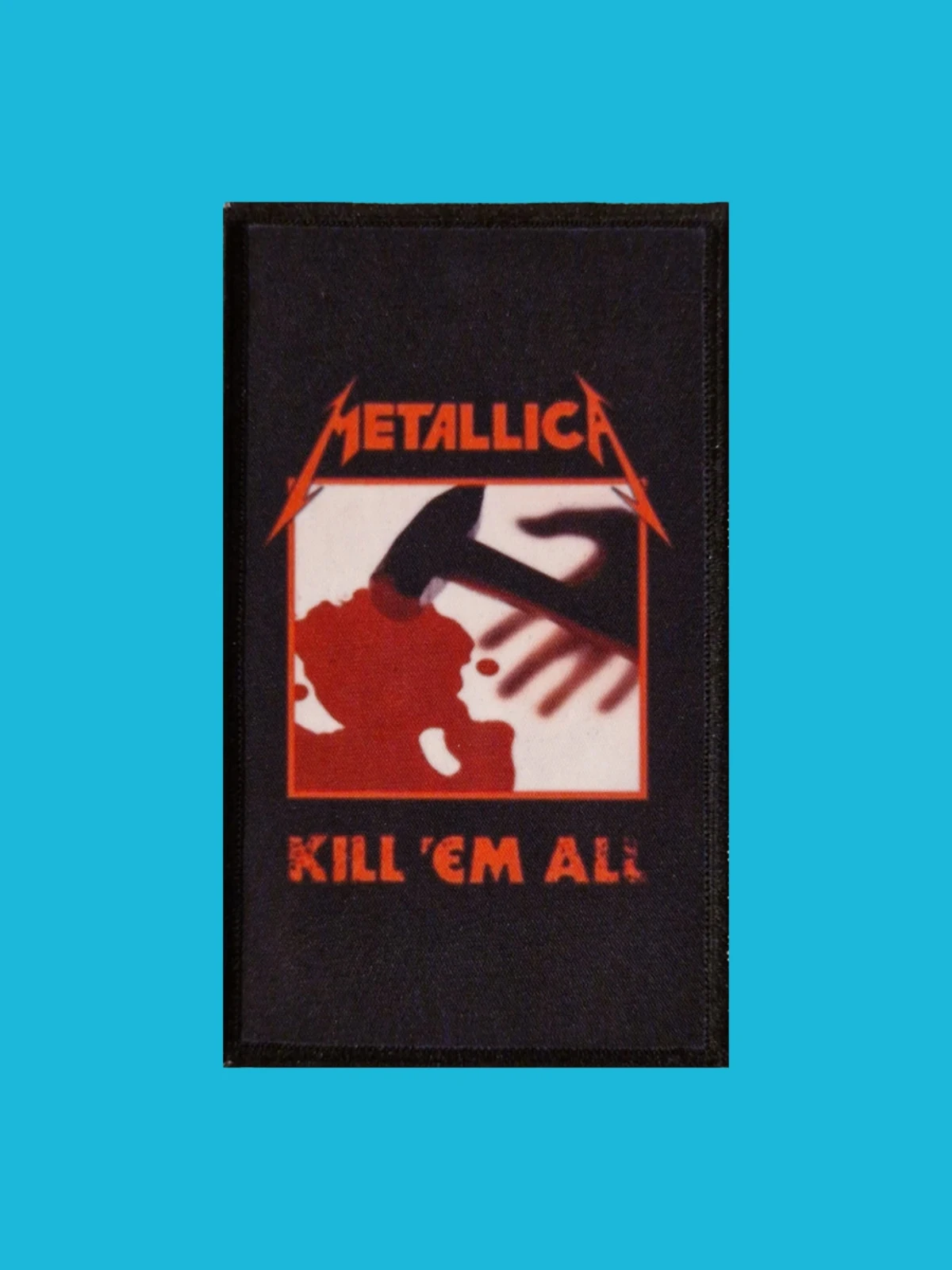 Patch Metallica - Kill 'Em All - Imprimé - Rectangle de 6 x 10 centimètres